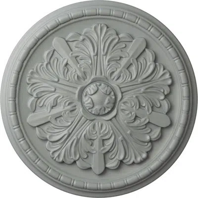 Ekena Millwork Endurathane Washington Ceiling Medallion, 17 1/8"od X 1 1/2"p (fits Canopies Up To 2 7/8") In Primed
