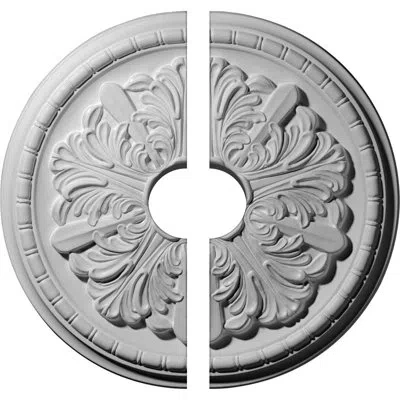 Ekena Millwork Endurathane Washington Ceiling Medallion, 17 1/8"od X 3 1/2"id X 1 1/2"p (fits Canopies Up To 3 1/2"