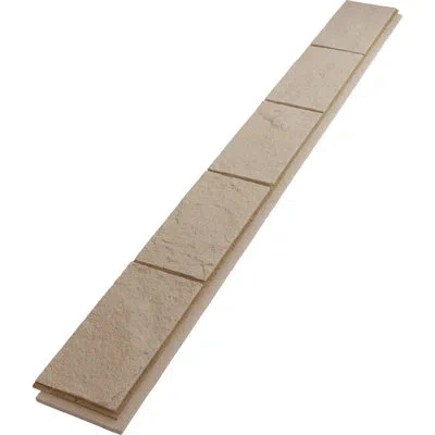 Ekena Millwork Everstone Split-face Cinder Block Faux Concrete Panel, 81 1/4"w X 9"h X 1 1/4"d, Mauve Brown In Dune