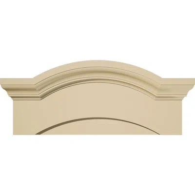 Ekena Millwork Eyebrow Signature Urethane Pediment, Primed Tan