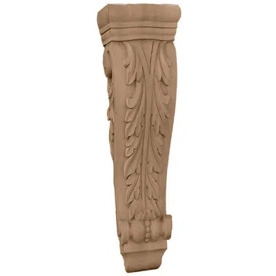 Ekena Millwork Farmingdale Acanthus Pilaster Corbel In Lindenwood