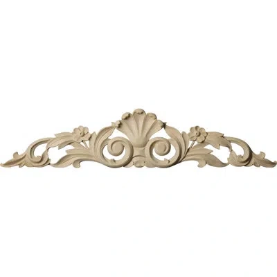 Ekena Millwork Farmingdale Center With Scrolls In Alder