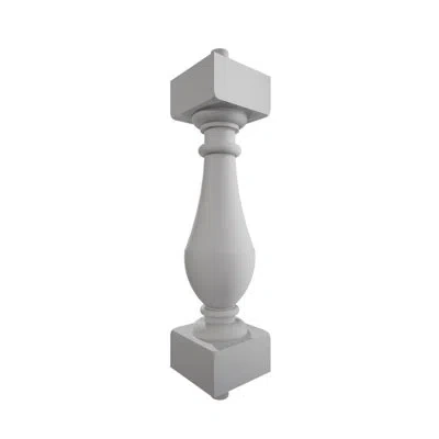 Ekena Millwork Fiberthane 700 Series Parkland Baluster: 5"w, Fiberglass Reinforced Polyurethane (6" On-center-spaci