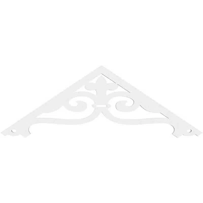 Ekena Millwork Finley Signature Urethane Gable Pediment, Primed Tan In Primed Tan;primed Tan