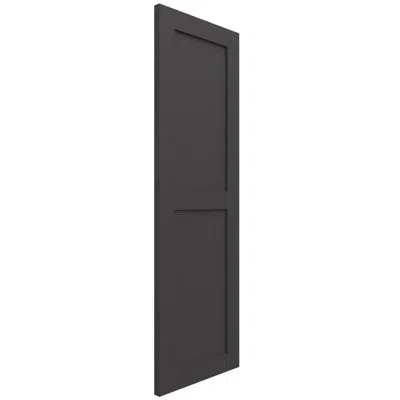 Ekena Millwork Flat Panel Shutters In Gray