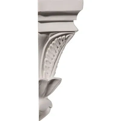 Ekena Millwork Floral Corbel In White