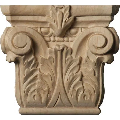 Ekena Millwork Floral Roman Corinthian Capital In Alder