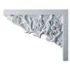 Ekena Millwork Floral Small Stair Bracket, Left In Unfinished