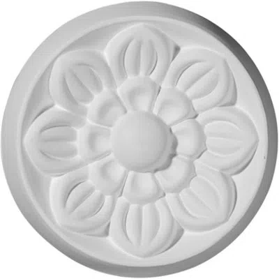 Ekena Millwork Flower 3 7/8"w Small Rosette In White