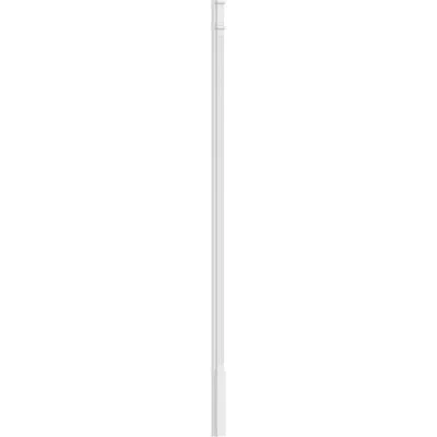 Ekena Millwork Fluted Pvc Pilaster (pair) In Decorative Capital & Base