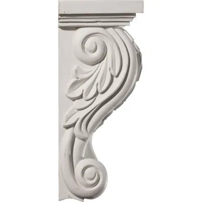 Ekena Millwork Forest Leaf Corbel In White