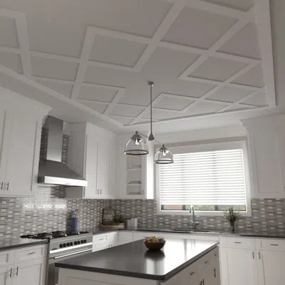Ekena Millwork Fowler Decorative Ceiling Fretwork In White