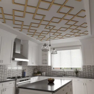 Ekena Millwork Fowler Decorative Ceiling Fretwork In Wood