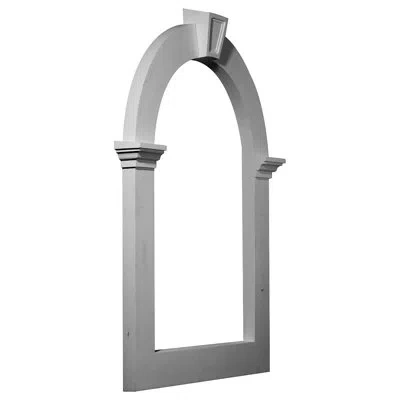 Ekena Millwork Gable Vent Louver Trim, Art Deco Style Use With Gvca22x32 In White