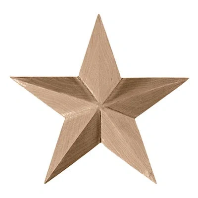 Ekena Millwork Galveston Star Rosette In Rubberwood