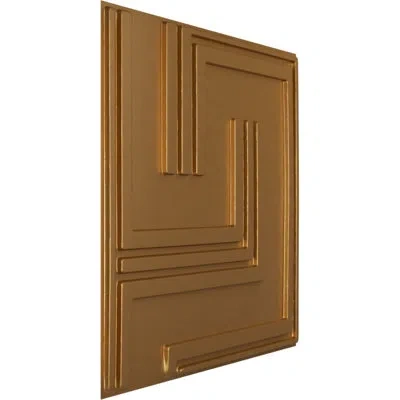 Ekena Millwork Geometric Endurawall Decorative 3d Wall Panel In Brown