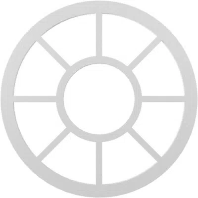 Ekena Millwork Grace Architectural Grade Pvc Pierced Ceiling Medallion In Unfinished