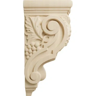 Ekena Millwork Grape Bunches Corbel In Lindenwood