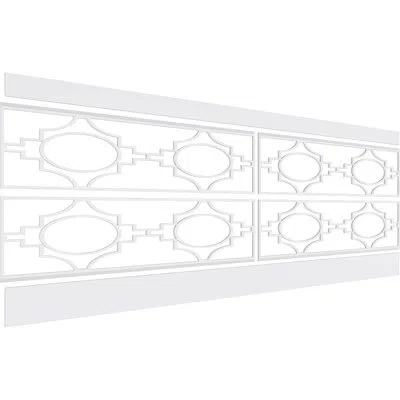 Ekena Millwork Gypsum Pvc Wainscot Paneling Kit In White