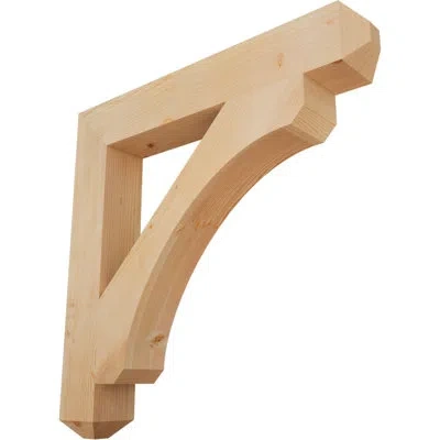 Ekena Millwork H 5.5'' W X 40'' D Wood Bracket/corbel In Douglas Fir