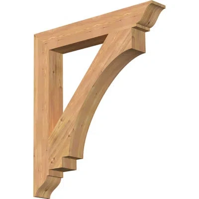 Ekena Millwork H 5.5'' W X 40'' D Wood Bracket/corbel In Western Red Cedar