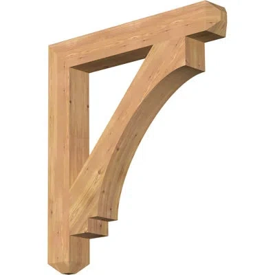 Ekena Millwork H 5.5'' W X 40'' D Wood Bracket/corbel In Western Red Cedar