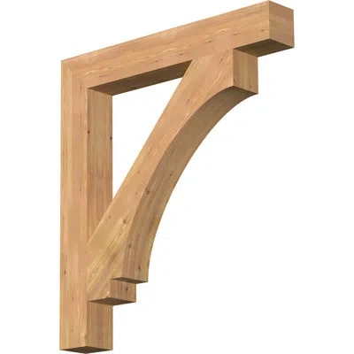 Ekena Millwork H 5.5'' W X 40'' D Wood Bracket/corbel In Western Red Cedar