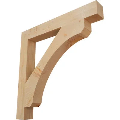 Ekena Millwork H 6'' W X 40'' D Wood Bracket/corbel In Douglas Fir