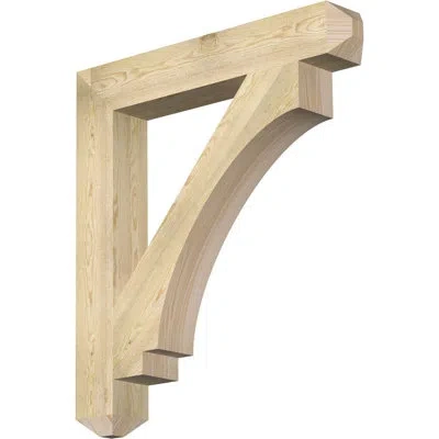 Ekena Millwork H 6'' W X 40'' D Wood Bracket/corbel In Douglas Fir