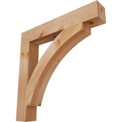 Ekena Millwork H 6'' W X 40'' D Wood Bracket/corbel In Western Red Cedar