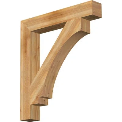Ekena Millwork H 6'' W X 40'' D Wood Bracket/corbel In Western Red Cedar