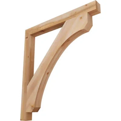 Ekena Millwork H 6'' W X 40'' D Wood Bracket/corbel In Western Red Cedar