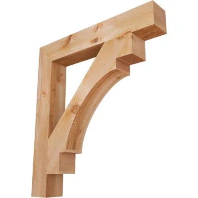 Ekena Millwork H 6'' W X 40'' D Wood Bracket/corbel In Western Red Cedar