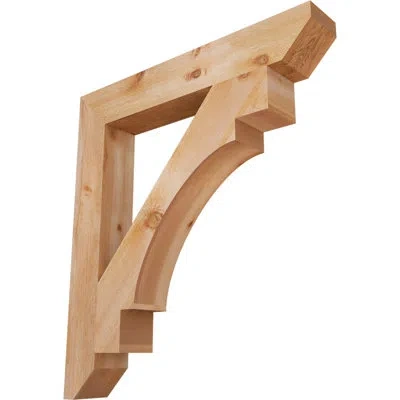 Ekena Millwork H 6'' W X 40'' D Wood Bracket/corbel In Western Red Cedar
