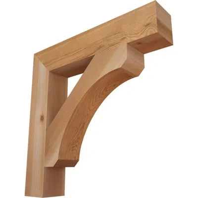 Ekena Millwork H 6'' W X 40'' D Wood Bracket/corbel In Western Red Cedar