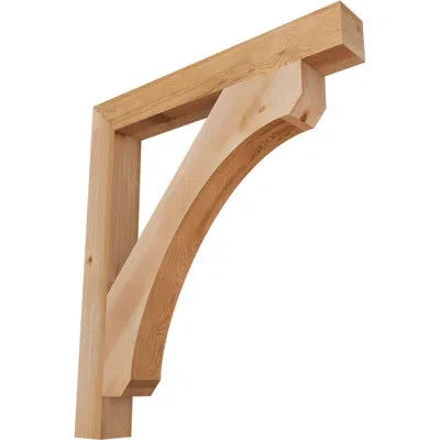 Ekena Millwork H 6'' W X 40'' D Wood Bracket/corbel In Western Red Cedar