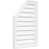 Ekena Millwork Half Octagon Top Left Surface Mount Functional Brickmould Sill Frame Pvc Gable Vent