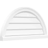 Ekena Millwork Half Round Surface Mount: Non-functional, Brickmould Sill Frame Pvc Gable Vent