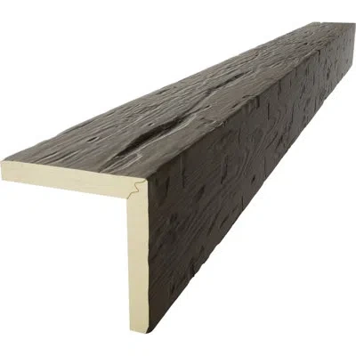 Ekena Millwork Hand Hewn Timberthane Faux Wood 2-sided Ceiling Beam (l-beam) In Harvest Oak