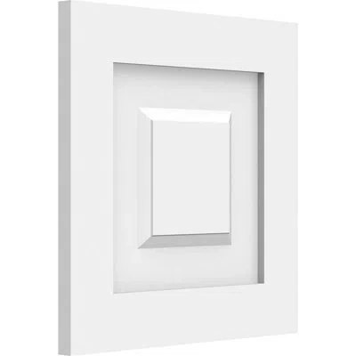 Ekena Millwork Harrison Raised Decorative Wall Panel In White;white