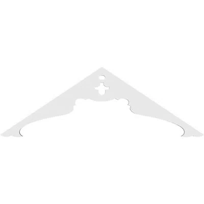 Ekena Millwork Heath Architectural Grade Pvc Gable Peditment (4/12) Pitch In White