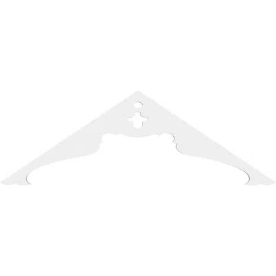 Ekena Millwork Heath Signature Urethane Gable Pediment, Primed Tan In Primed Tan;primed Tan