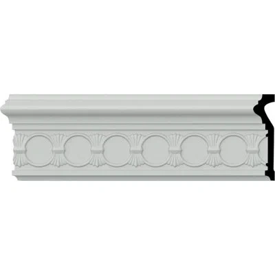 Ekena Millwork Hera 4 1/2"h X 96 1/8"w X 1 1/8"d Chair Rail In White