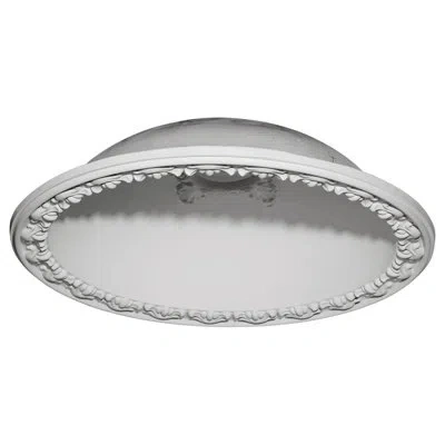 Ekena Millwork Hillock 39 1/2"h X 39 1/2"w X 10 3/8"d Recessed Mount Ceiling Dome In White