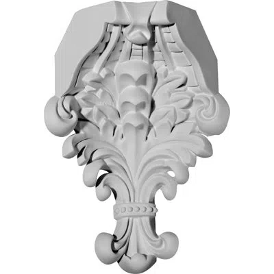 Ekena Millwork Hillsborough 3"h (11 1/2-inch) X 3 1/8"d Inside Corner For Hillsborough Traditional Smooth Crown Mou In White