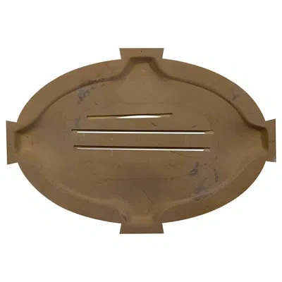 Ekena Millwork Horizontal Oval Gable Vent With Keystones, Functional In White