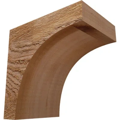 Ekena Millwork Huntington Corbel In Rough Sawn,western Red Cedar
