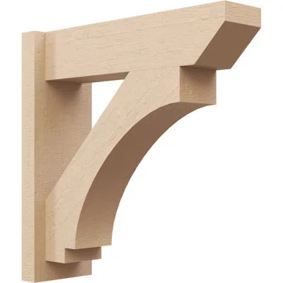 Ekena Millwork Imperial Slat Rough Cedar Woodgrain Timberthane Outlooker, Primed Tan