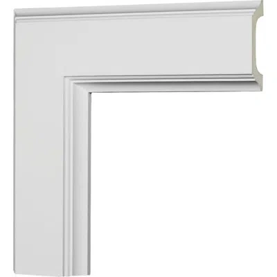 Ekena Millwork Inner Corner For 5" Traditional Coffered Ceiling System In White