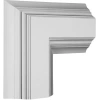 Ekena Millwork Inner Corner For 8" Deluxe Coffered Ceiling System (kit) In White